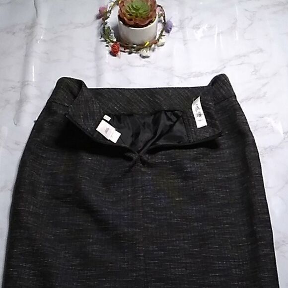 JONES STUDIO Skirt black with white midi - Picture 6 of 8